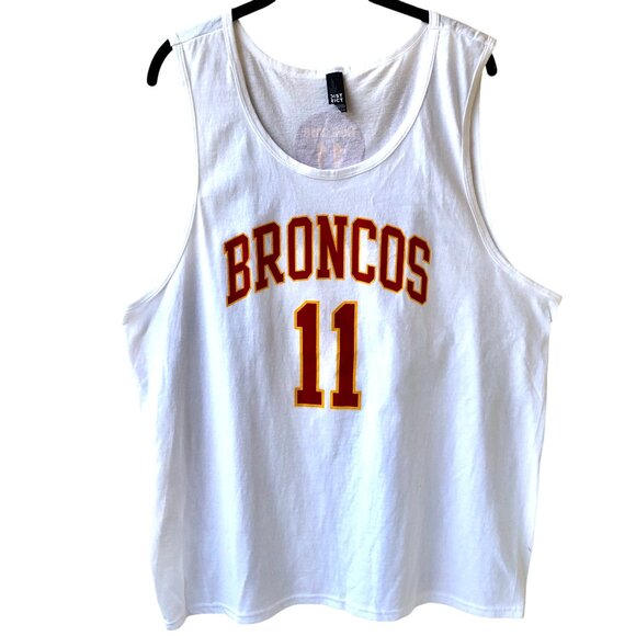 Denver Broncos White Tank Top 11 HOF 2018 by District Concert Tee Mens XL - Picture 3 of 9